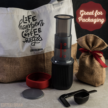 Load image into Gallery viewer, Coffeelorian Premium Jute Tote Market Gift Bag